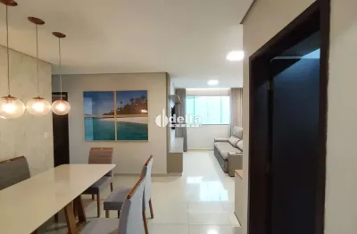 Apartamento mobiliado com 03 quartos disponível para locação no bairro Santa Mônica em Uberlândia-MG.