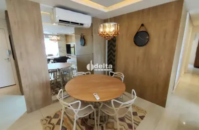 Apartamento semi-mobiliado com 3 suítes disponível para locação no bairro jardim karaíba em uberlândia - mg.