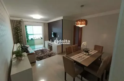 Apartamento mobiliado com 3 quartos sendo 1 suíte disponível para locação no bairro santa mônica em uberlândia mg.