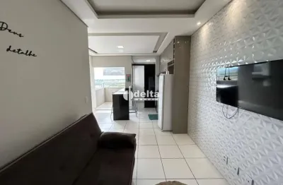 Apartamento mobiliado com 2 quartos sendo 1 suíte, disponível para locação no bairro laranjeiras em uberlândia-mg