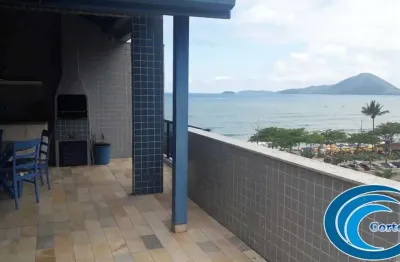 Veraneio cobertura vista para o mar praia grande - ubatuba