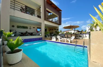 Casa em condomínio com 7 quartos sendo 6 suítes em camaçari - lucena