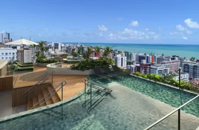 Lançamento no cabo branco de 1 ou 2 quartos, elevador e lazer, próximo ao mar