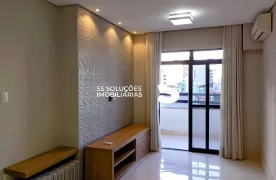 Apartamento de frete, semi mobiliado, 2 quartos, com varanda no granbery