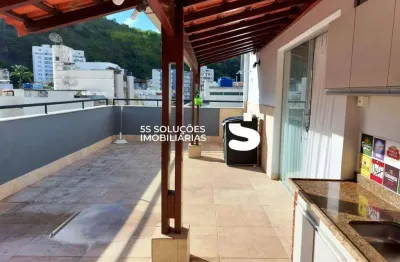 Cobertura de três quartos, suite, duas vagas de garagens, a venda no cascatinha, juiz de fora.