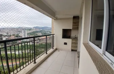 Aluga-se apartamento alphavita 94m²- 2 dormitórios, sala ampliada e varanda gourmet com churrasqueira