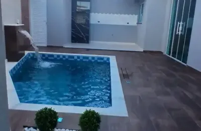 Casa  nova com piscina e 02 dormitórios  para venda, peruíbe / sp