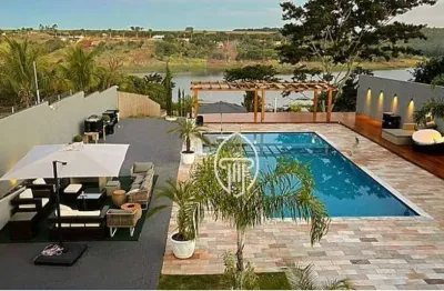 Chácara com 4 dormitórios à venda, 4800 m² por r$ 2.200.000,00 - riviera do nascente - alvorada do sul/pr