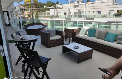 Excelente cobertura linear 4 quartos no condomínio oasis em camboinhas, niterói.