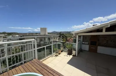 Excelente cobertura duplex 3 quartos na entrada de itacoatiara/niterói.
