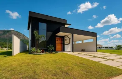 Casa linear 3 quartos primeira locação no condomínio alphaville 2/maricá.