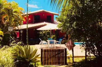 Casa duplex de luxo com 4 suites no condominio porto das baleias em praia do forte