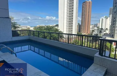 Mar atlântico - belo apartamento com 48m² mobiliado e decorado em ondina