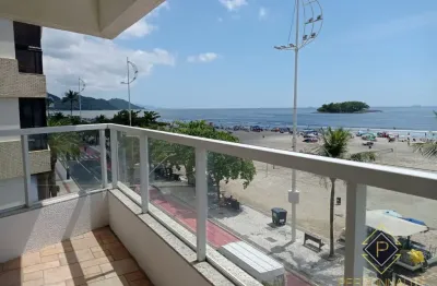 Oportunidade!!! frente mar com 2 dorm, 3 bwc, 1 vaga,  amplo e mobiliado, pronto pra vc.