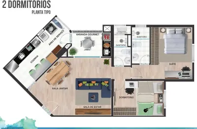 Apartamento com 1 quarto à venda na Estrada São Judas, 90, Parque Esplanada do Embu, Embu das Artes