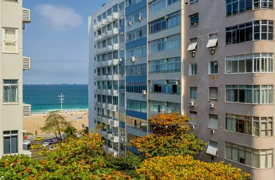 Copacabana - domingos ferreira - vista mar - 4 quartos (1 suite) - dependencia - 1 vaga 197m²