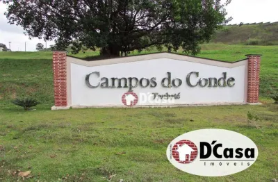Terreno a venda no condomínio conde taubaté, com 644m2 e em declive, no bairro do cataguá, taubaté - sp