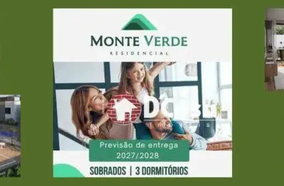 Lançamento residencial monte verde, sobrados com 130m2 de construção, na estrada nova de tremembé, tremembé - sp.
