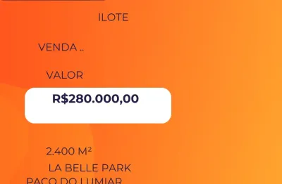 Vendo lote no labelle park , paço do lumiar - ma , bem localizado