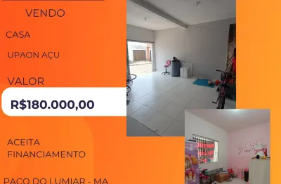 Casa para venda no upaon açu  , otima localização , paço do lumiar - ma .