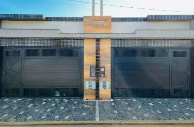 Casa para venda em praia grande, vilamar, 3 dormitórios, 2 suítes, 1 banheiro, 2 vagas