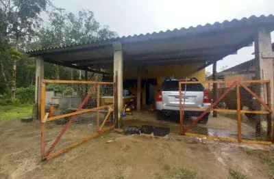 Casa para venda em itanhaém, guacyra, 2 dormitórios, 1 banheiro, 2 vagas