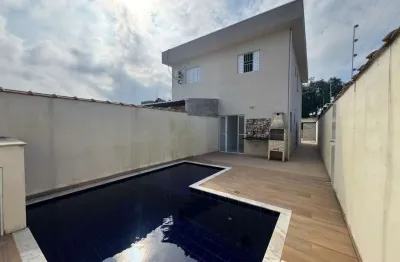 Casa para venda em itanhaém, umuarama, 2 dormitórios, 1 banheiro, 2 vagas