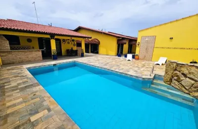 Casa para venda em itanhaém, jardim suarão, 6 dormitórios, 2 suítes, 3 banheiros