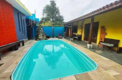 Casa para venda em itanhaém, jamaica, 3 dormitórios, 3 banheiros, 5 vagas