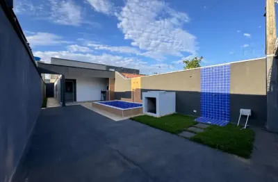Casa lado praia a 1.200 metros do mar com piscina em itanhaém por r$ 350.000,00
