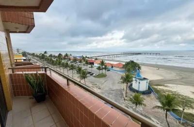 Apartamento localizado lado praia no bairro Itaguaí em Itanhaém, frente ao mar, 4º andar, com 3 dormitórios (sendo 1 suíte) - aceita financiamento bancário
