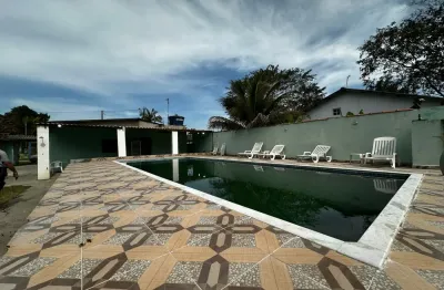 Chácara localizada lado serra em Itanhaém, a 1,5 km da rodovia, com 3 quartos sendo 1 suíte, piscina, área gourmet e churrasqueira – Contrato (área verde).