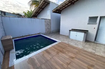 Casa com 2 quartos e piscina em itanhaém - r$ 450.000,00.