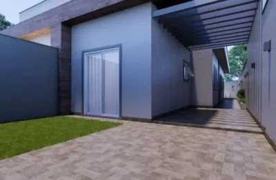 Casa com piscina, 2 quartos e área gourmet em itanhaém.