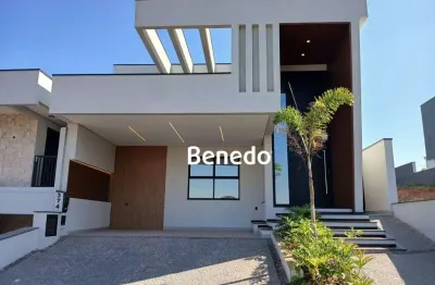 Casa com 3 suítes à venda, 198 m² santorini residencial club - parque brasil 500 - paulínia/sp