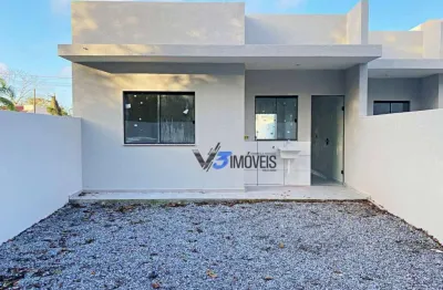 Casa com 2 dormitórios à venda, 58 m² por r$ 280.000,00 - sertaozinho - matinhos/pr