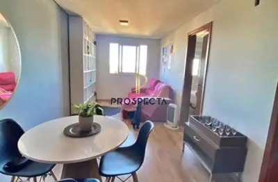 Apartamento de 01 dormitório semimobiliado no bairro charqueadas em caxias do su