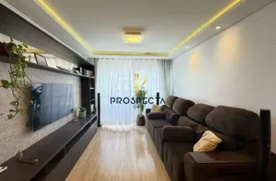 Apartamento mobiliado com 02 dormitórios sem 01 suíte e 02 vagas de garagem no m