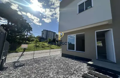 Sobrado novo com entrada individual  03 dormitórios no bairro desvio rizzo em ca