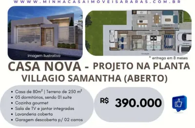 Casa com 3 quartos à venda na Rua Pedro Petrucci Neto, Jardins de Samantha III, Araras