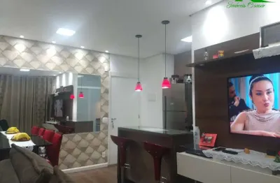 Apartamento de 2 quartos em condomínio na vila são joão, barueri-sp: 2 salas, 1 banheiro, 1 vaga, 51m².