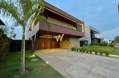 Residencial das arvores: linda casa moderna em condomínio fechado a venda