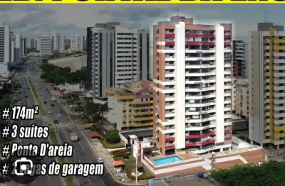 Apartamento à venda no portal da enseada – ponta d’areia, 3 suítes, mobiliado, vista mar e 2 vagas