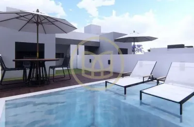 Casa geminada com piscina a venda - loteamento nova governador