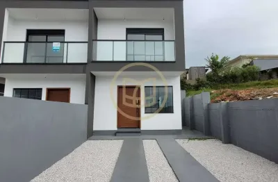 Casa geminada com 2 quartos, areias de cima - governador celso ramos