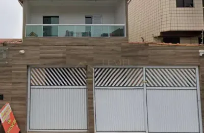 Sobrado em condomínio para venda em praia grande, guilhermina, 2 dormitórios, 1 banheiro, 1 vaga