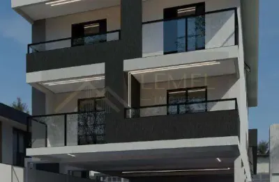 Sobrado em condomínio para venda em praia grande, maracanã, 2 dormitórios, 1 banheiro, 1 vaga