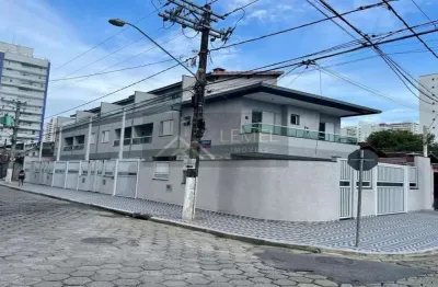 Sobrado em condomínio para venda em praia grande, aviação, 3 dormitórios, 1 banheiro, 1 vaga