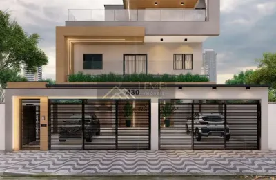 Casa em condomínio para venda em praia grande, guilhermina, 2 dormitórios, 1 banheiro, 1 vaga