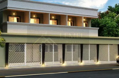 Sobrado em Condomínio para Venda em Praia Grande, Quietude, 2 dormitórios, 1 banheiro, 1 vaga